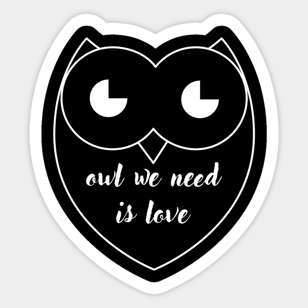 owl quotes Sticker by HAIFAHARIS